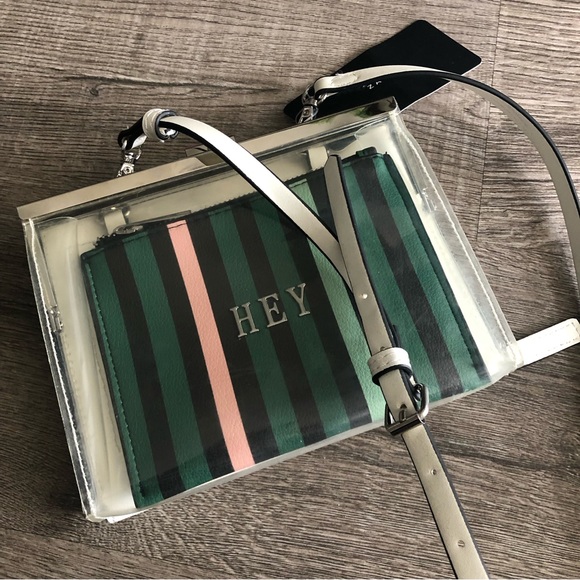 RARE ✨NWT ZARA Clear Vinyl Crossbody HEY Bag - Picture 2 of 15